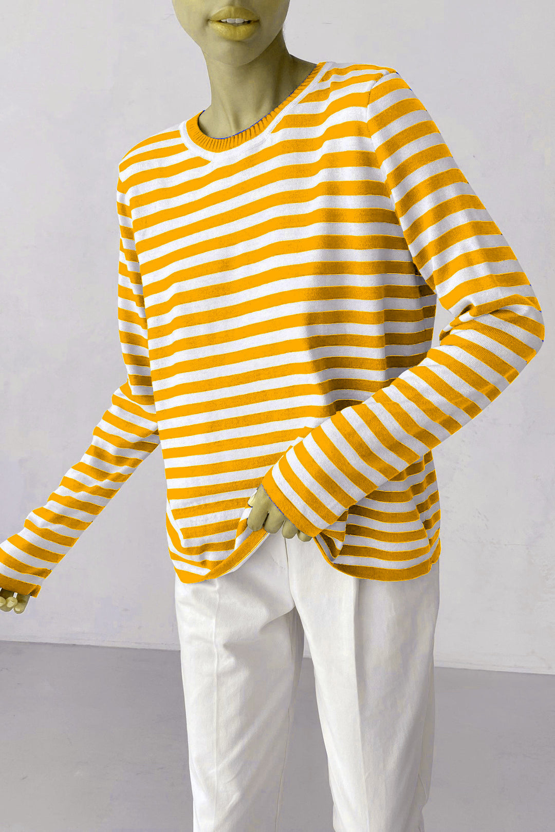 Damen gestreiftes Longsleeve-Shirt Drune