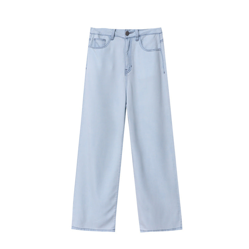 Damen weite High-Waist Jeans im lässigen Schnitt und nachhaltigem Denim Drune