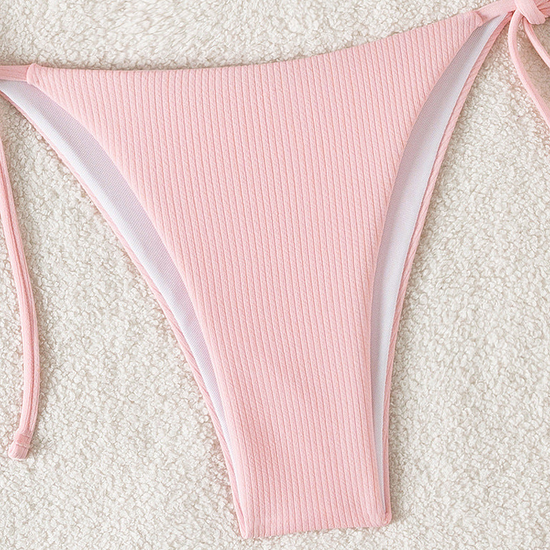 Damen Triangel-Bikini mit verstellbaren Riemen und raffinierten Details Drune
