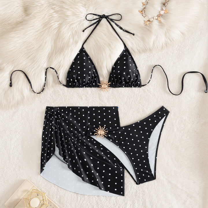 Damen Bikini mit elegantem Punktemuster Drune