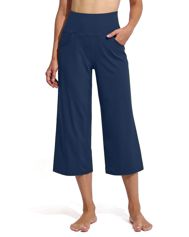 Damen Bequeme Sportliche Culotte mit hohem Bund und praktischen Taschen Drune