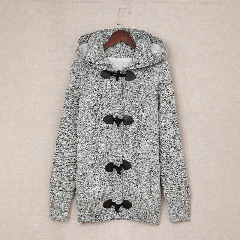 Damen Strickjacke mit hohem Kragen und bequemen Knopfdetails Drune