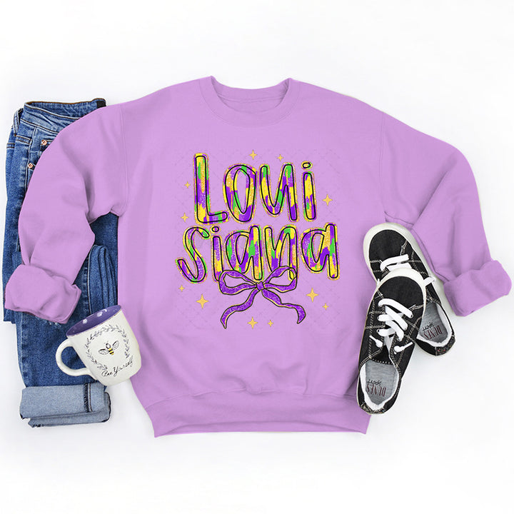 Damen Sweatshirt mit kreativem Schriftzug und weichem Innenfutter Drune