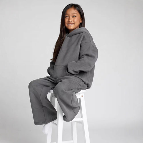 Damen entspanntes Fleece-Loungewear-Set Drune