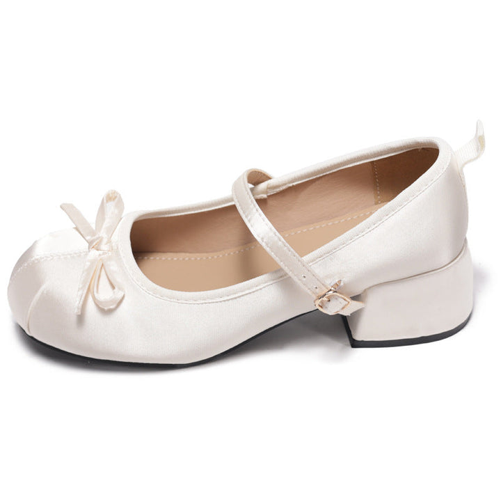 Damen Ballerinas mit elegantem Riemchen und zierlichem Schleifenakzent Drune