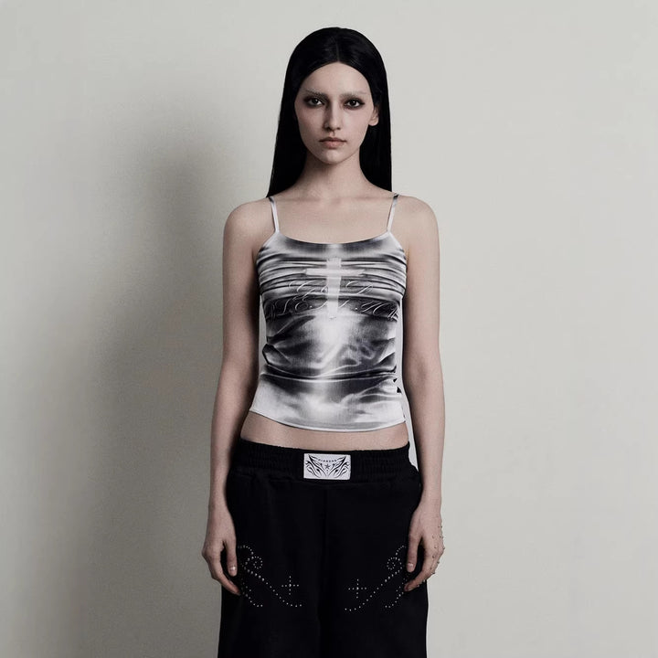 Damen lässiges Tanktop mit kreativem Grafikdesign Drune