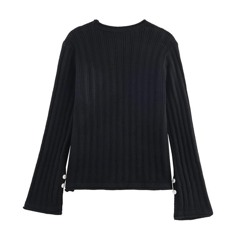 Damen Strickjacke mit elegantem V-Ausschnitt und praktischen Knöpfen Drune