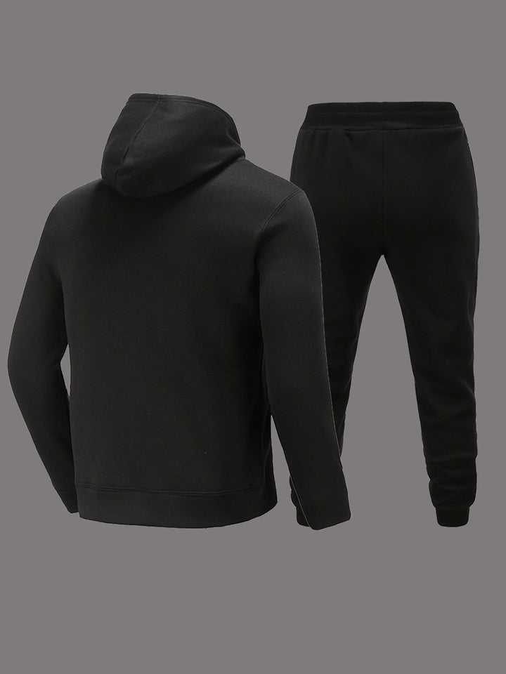 Damen Hoodie und Jogginghose Set mit künstlerischem Grafikdruck Drune