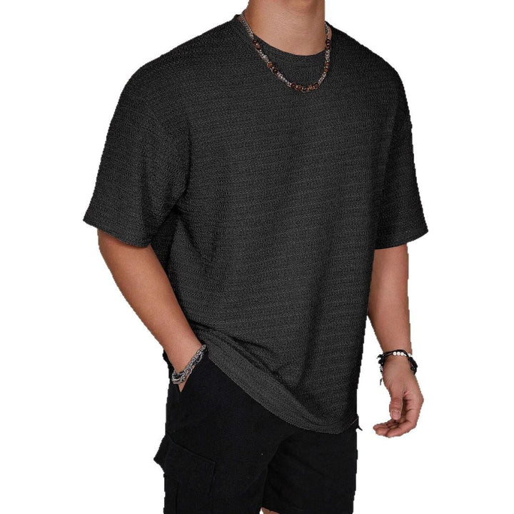 Herren lässiges Struktur-T-Shirt Drune