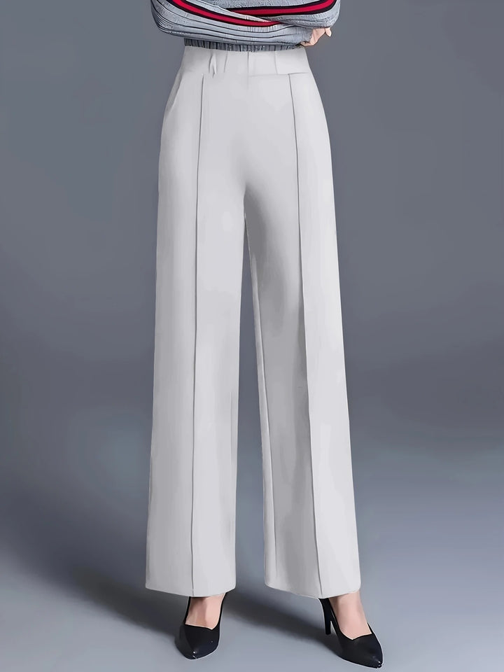 Damen Weite Hochbund-Hose mit eleganten Bügelfalten Drune
