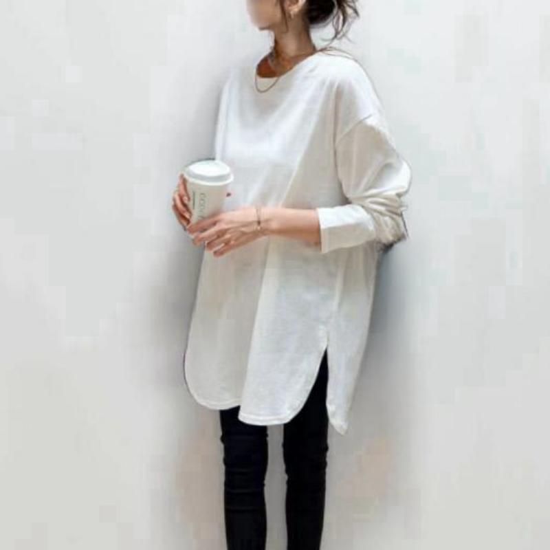 Damen Langarmshirt mit moderner asymmetrischer Schnittführung Drune