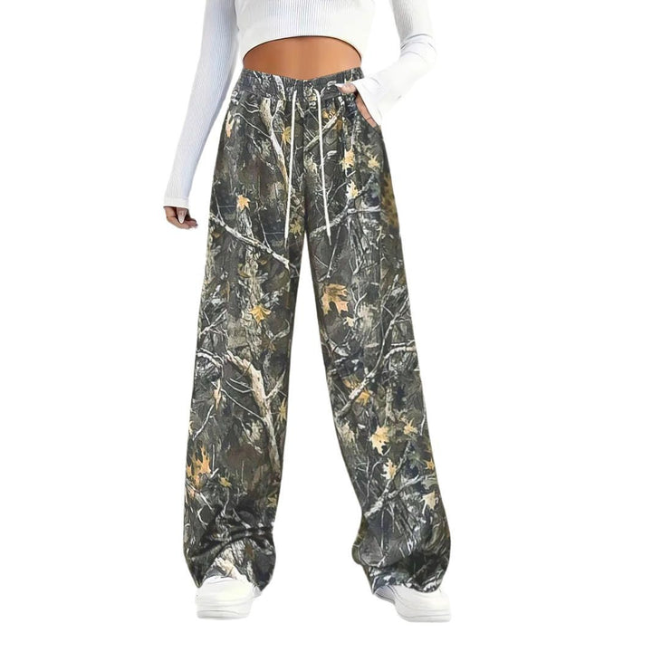 Damen Bequeme Cargohose im angesagten Camouflage-Design Drune