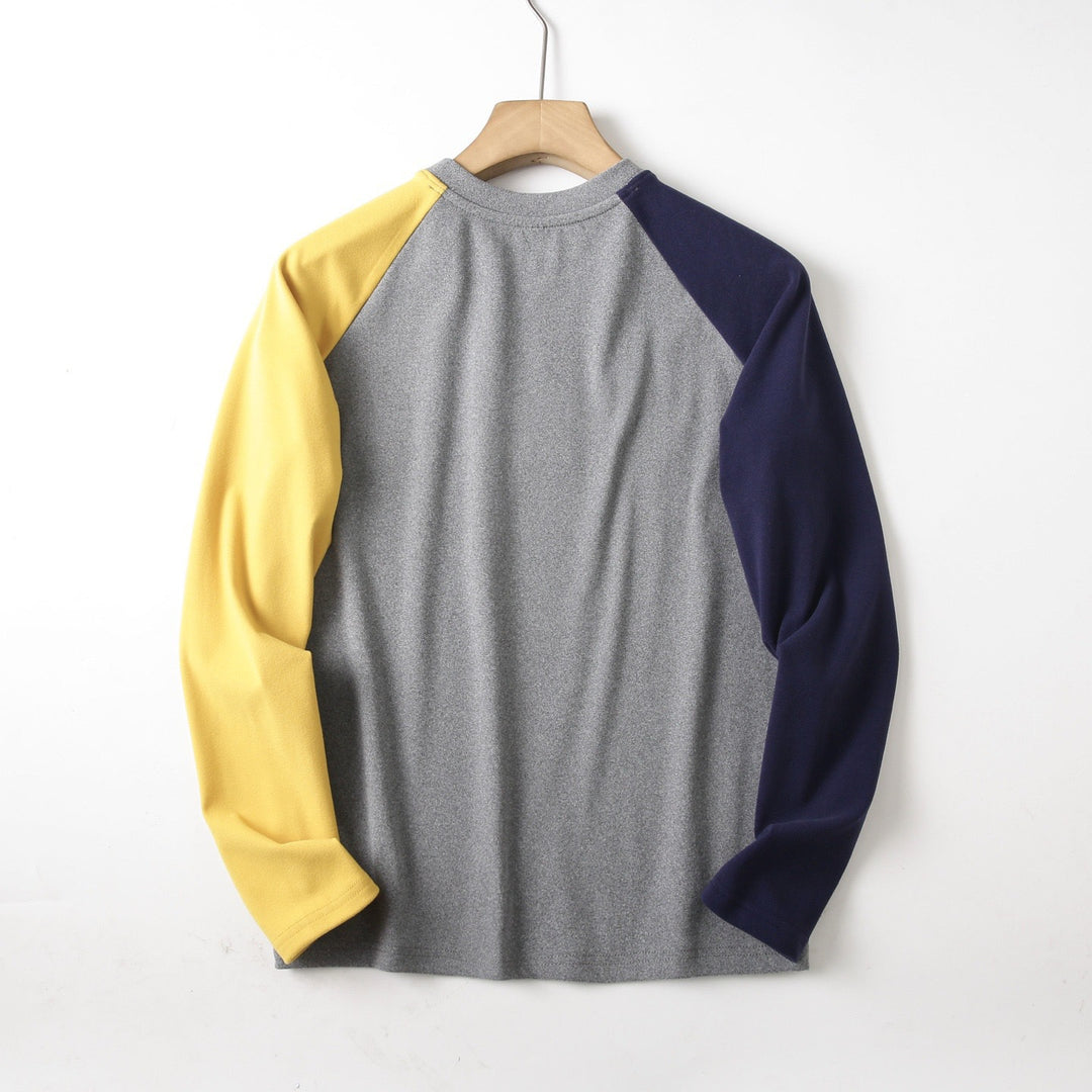 Damen modisches Langarmshirt mit einzigartigem Farbdesign Drune