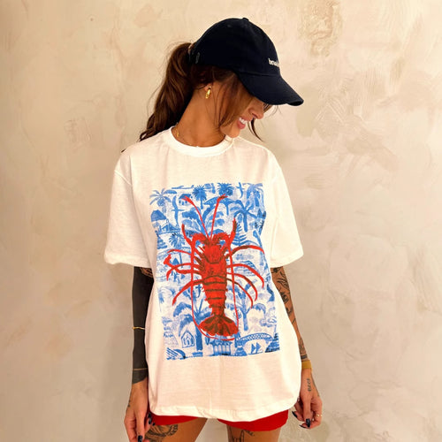 Damen T-Shirt mit künstlerischem Motiv im Vintage-Stil Drune