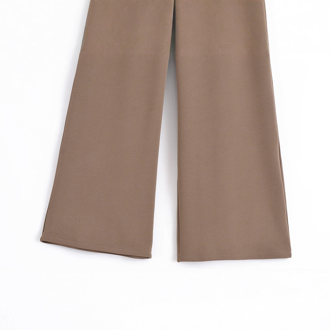 Damen weite Palazzo-Hose aus leichtem, luftigem Material Drune