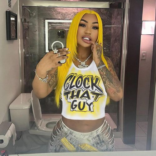 Damen Lockere T-Shirt mit Aufdruck und lässigem Schnitt Drune