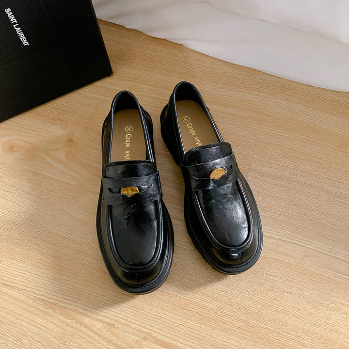 Damen Chunky Loafer-Schuhe mit markanter Sohle Drune