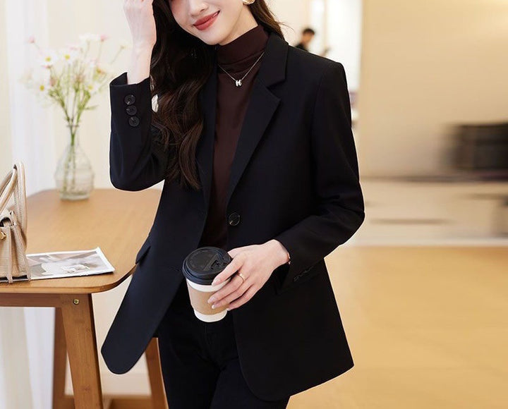 Damen eleganter Blazer mit strukturiertem Schnitt und zeitlosen Details Drune