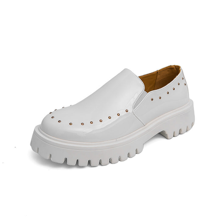Damen Plateau-Brogue Derby mit markanter Profilsohle und Lacklederoptik Drune