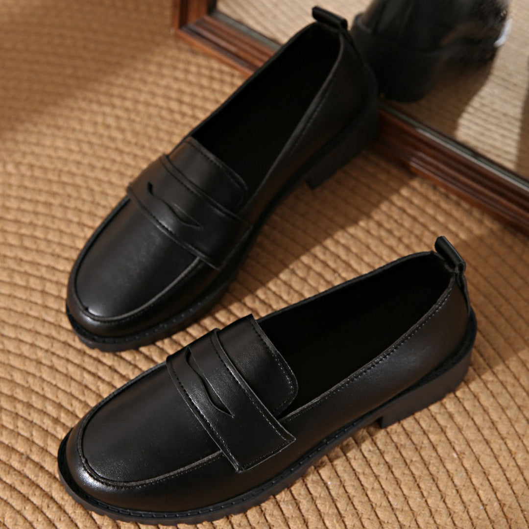 Damen Elegante und bequeme Mokassins mit modischem Riemen Drune