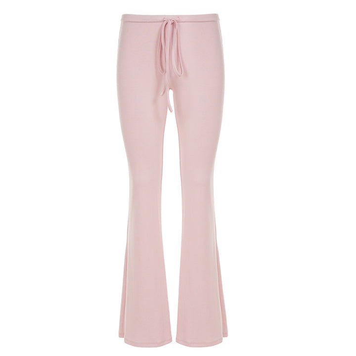 Damen comfortabele Flared-Hose mit verstellbarem Bund Drune