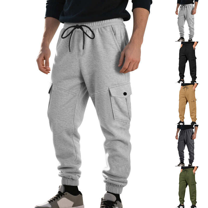 Herren Cargo-Jogginghose mit seitlichen Taschen und elastischem Bund Drune