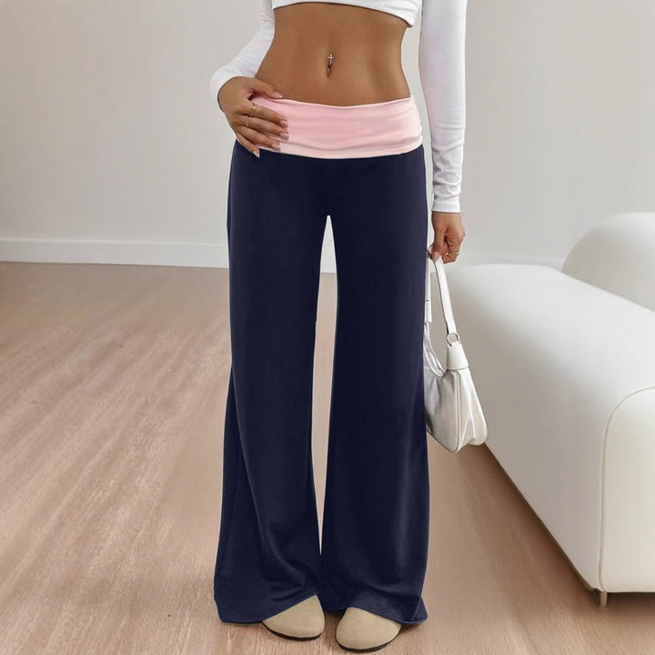 Damen Hochwertige Sporthose mit weitem Bein und Miditaille Drune
