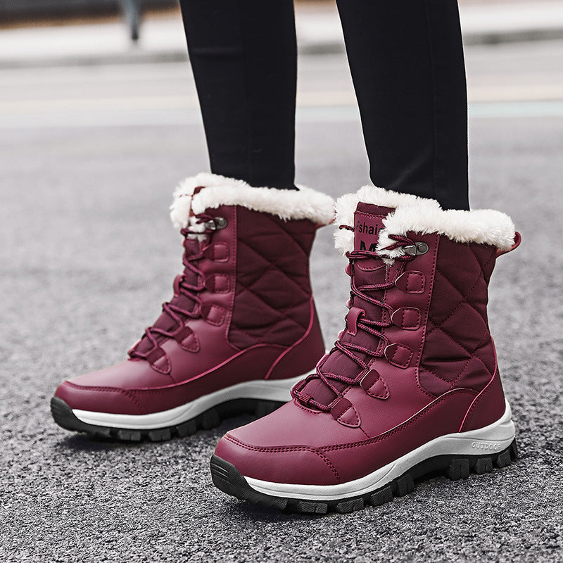 Damen Winterstiefel mit isolierendem Innenfutter und rutschfester Sohle Drune