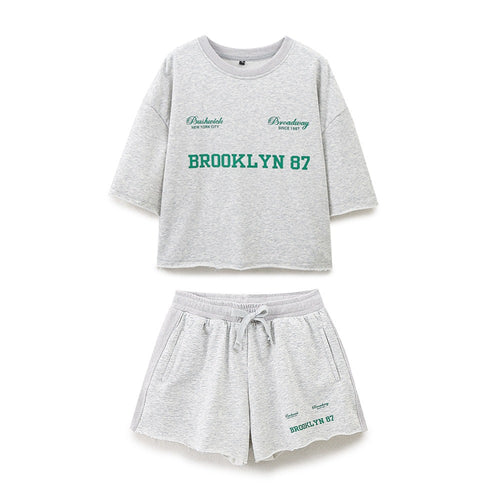 Damen lässige Freizeit-Shorts mit elastischem Bund und praktischen Taschen Drune