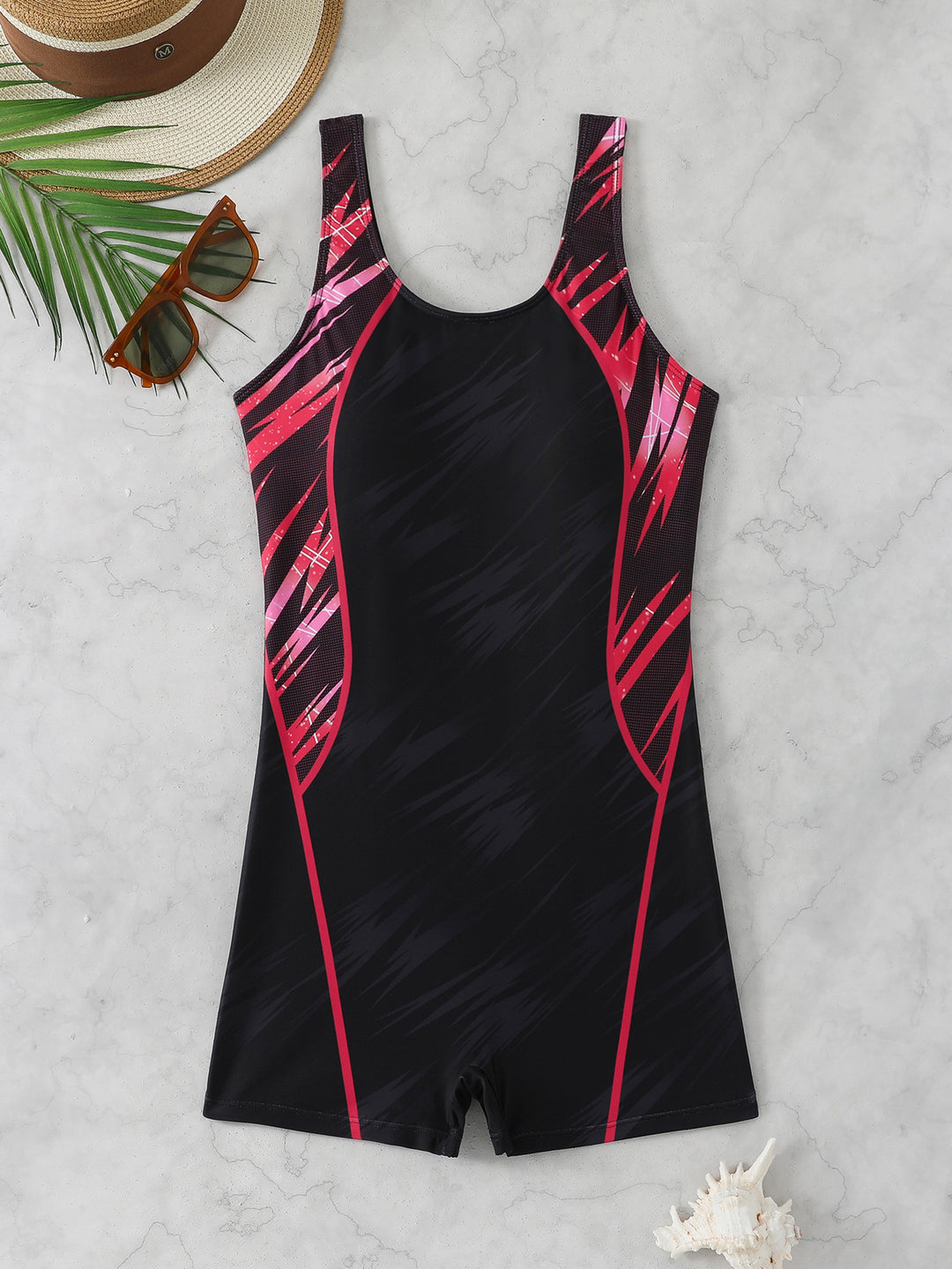 Damen Sportlicher Schwimmanzug Drune