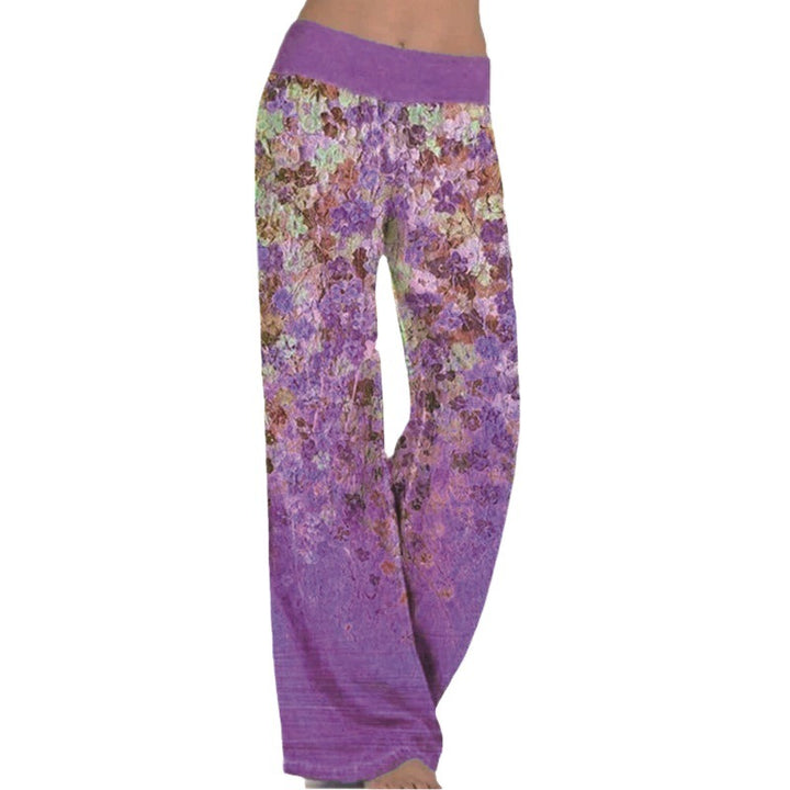 Damen Weitgeschnittene Blumenmuster-Hose Drune