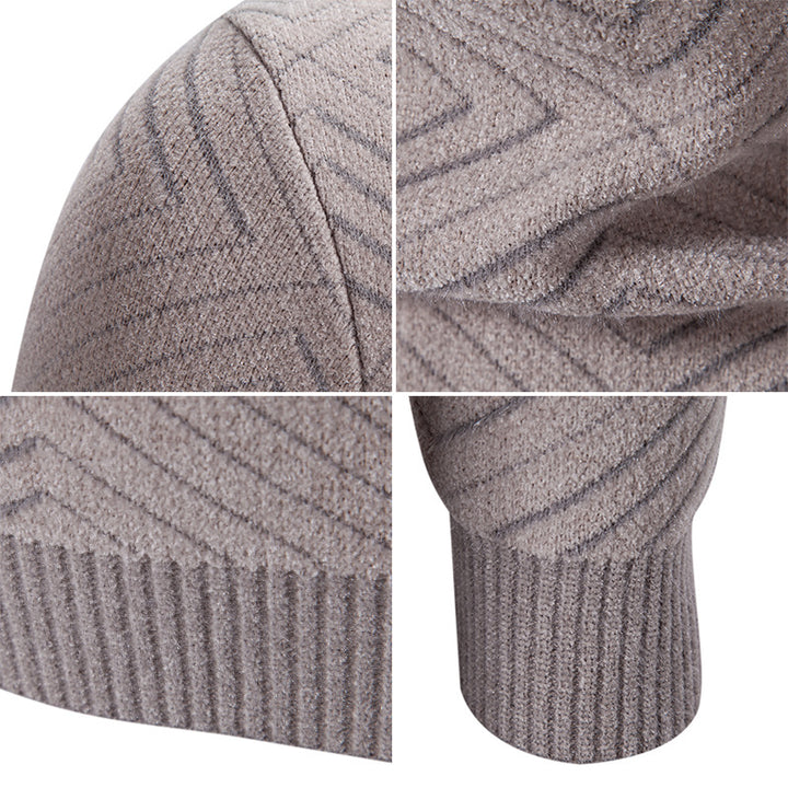 Herren eleganter Pullover mit Strukturmuster Drune