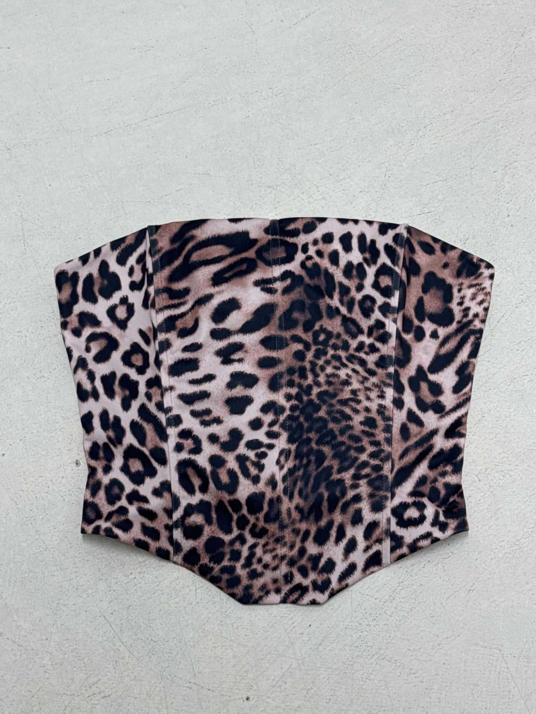 Damen Bustier mit animalischem Druck und figurformendem Schnitt Drune