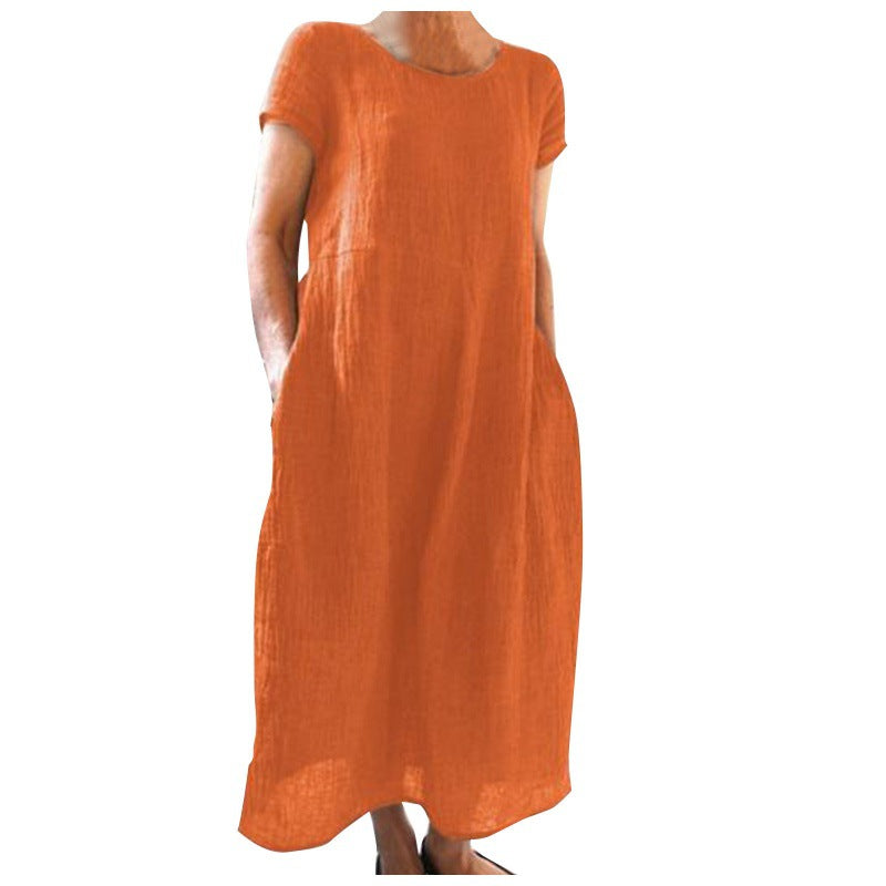 Leichtes Leinenkleid für Frauen Drune