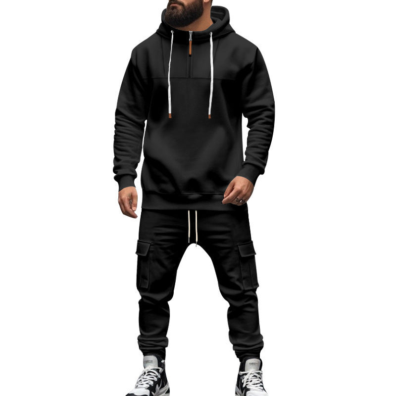 Herren Kapuzensweatshirt und Cargo-Hose Set Drune