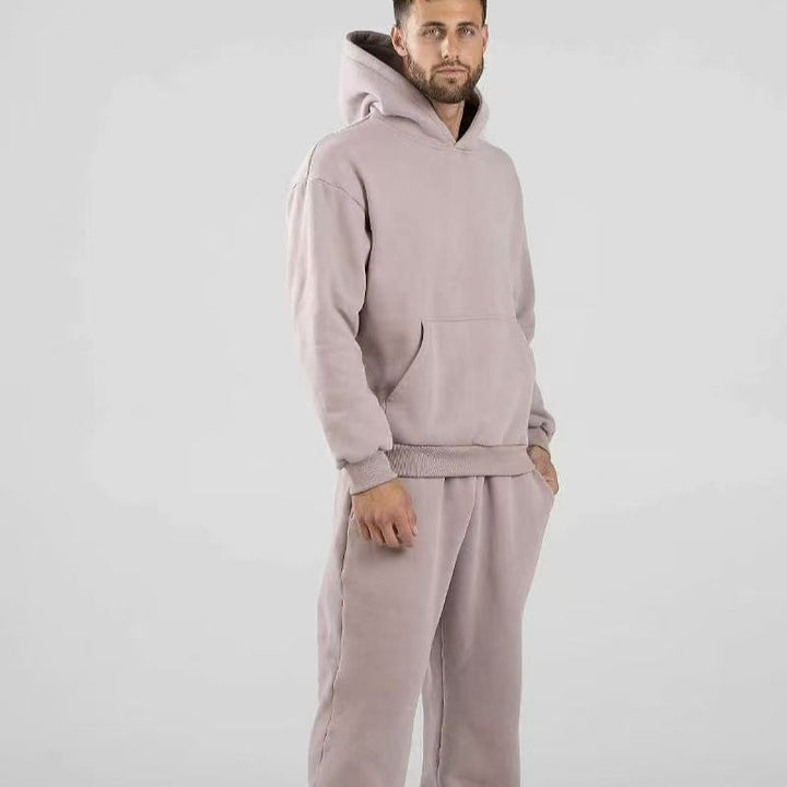 Damen nan extraweicher Oversize-Hoodie mit strukturierter Kängurutasche, überschnittener Schulter und angerauter Innenseite Drune