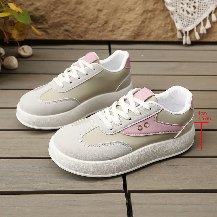 Damen Plattform Sneakers mit sportlichem Chic und gepolstertem Innenfutter Drune