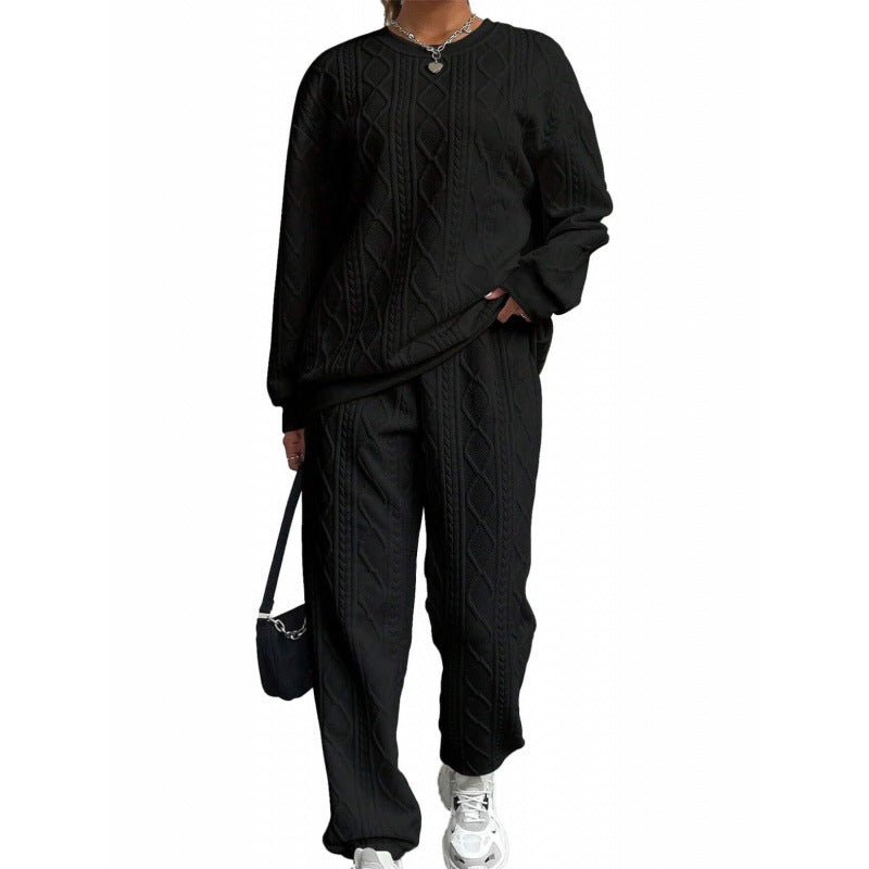 Damen Strickset mit Kabelmuster Drune