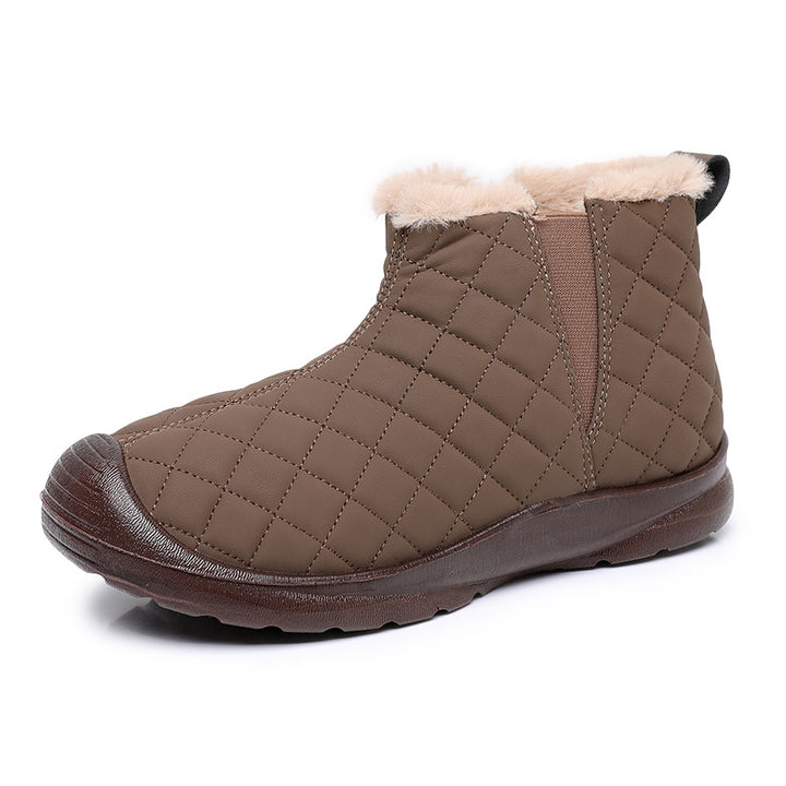 Damen Warmgefütterte Stiefeletten mit elastischem Einstieg und rutschfester Sohle Drune
