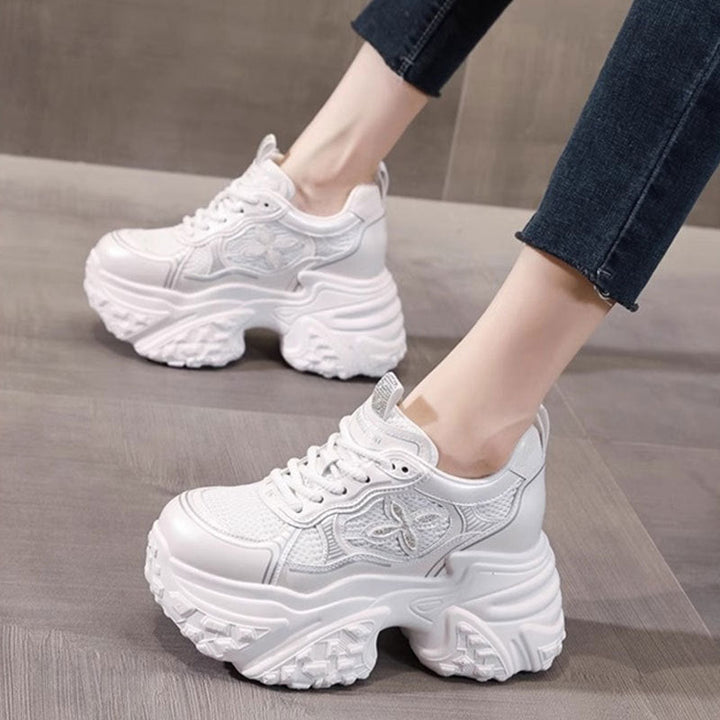 Damen Chunky Sneakers mit voluminösem Profil und atmungsaktiver Struktur Drune