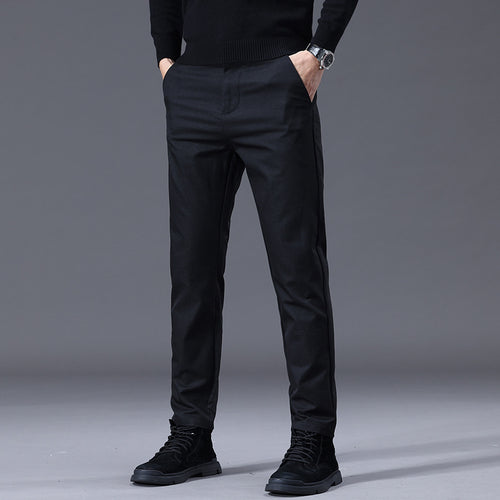 Herren entspannte Slim-Fit Hose mit praktischen Eingrifftaschen Drune