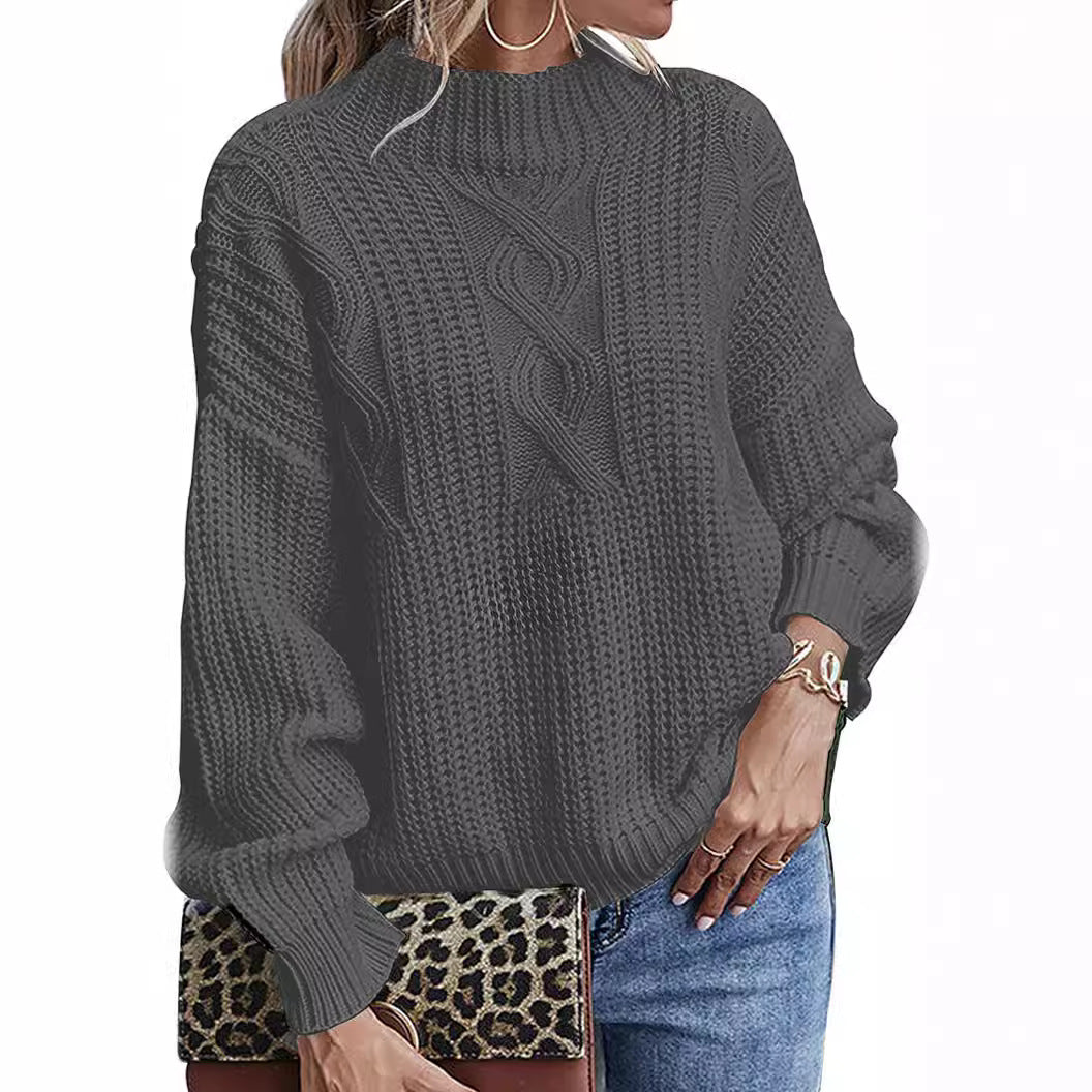 Damen Strickpullover mit elegantem Zopfdesign und modernem Schnitt Drune