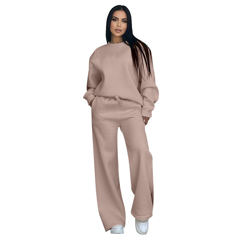 Damen Sport-Fleece-Set mit hochwertigem Reißverschluss und praktischem Taschen Drune