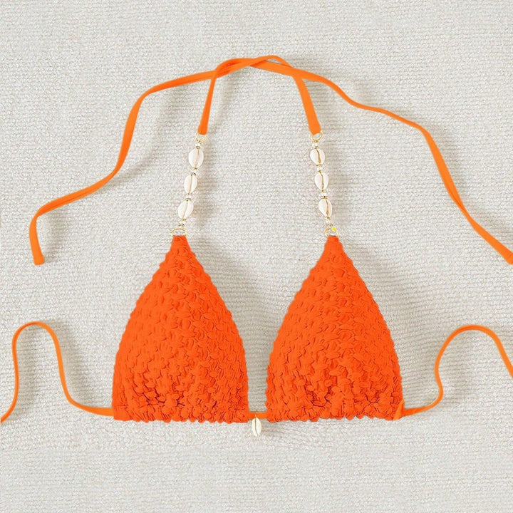 Damen Triangel-Bikini mit Muscheldetails Drune
