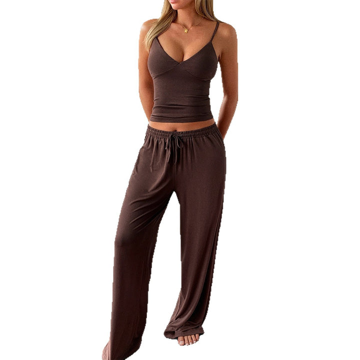 Damen Legere Lounge-Hose mit elastischem Bund und schmaler Passform Drune