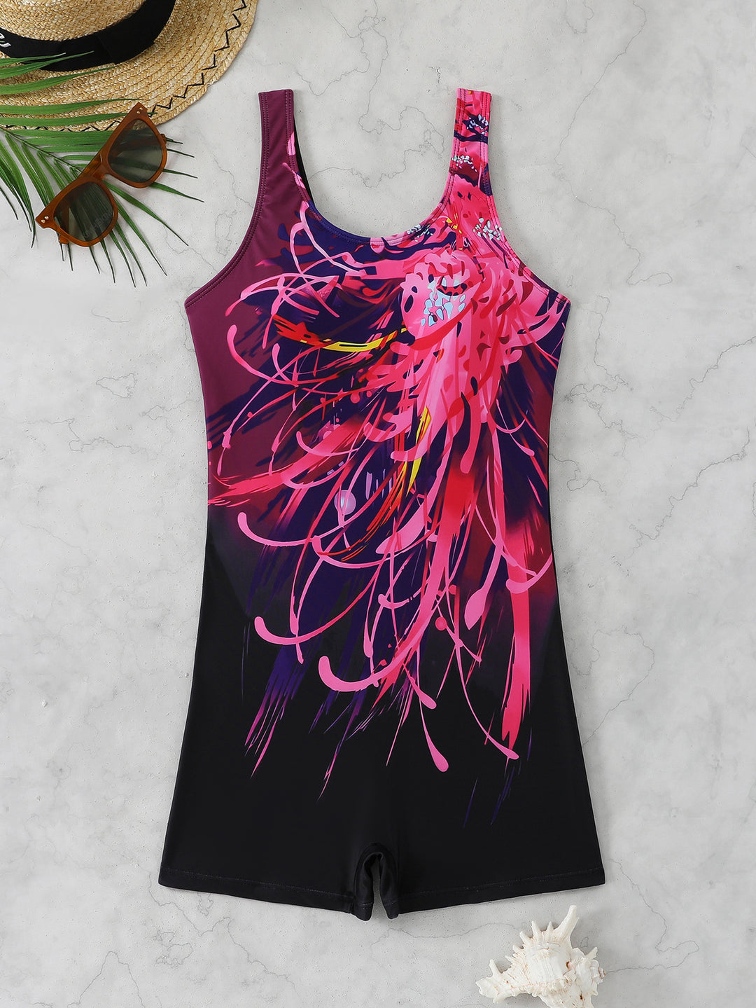 Damen Sportlicher Schwimmanzug Drune