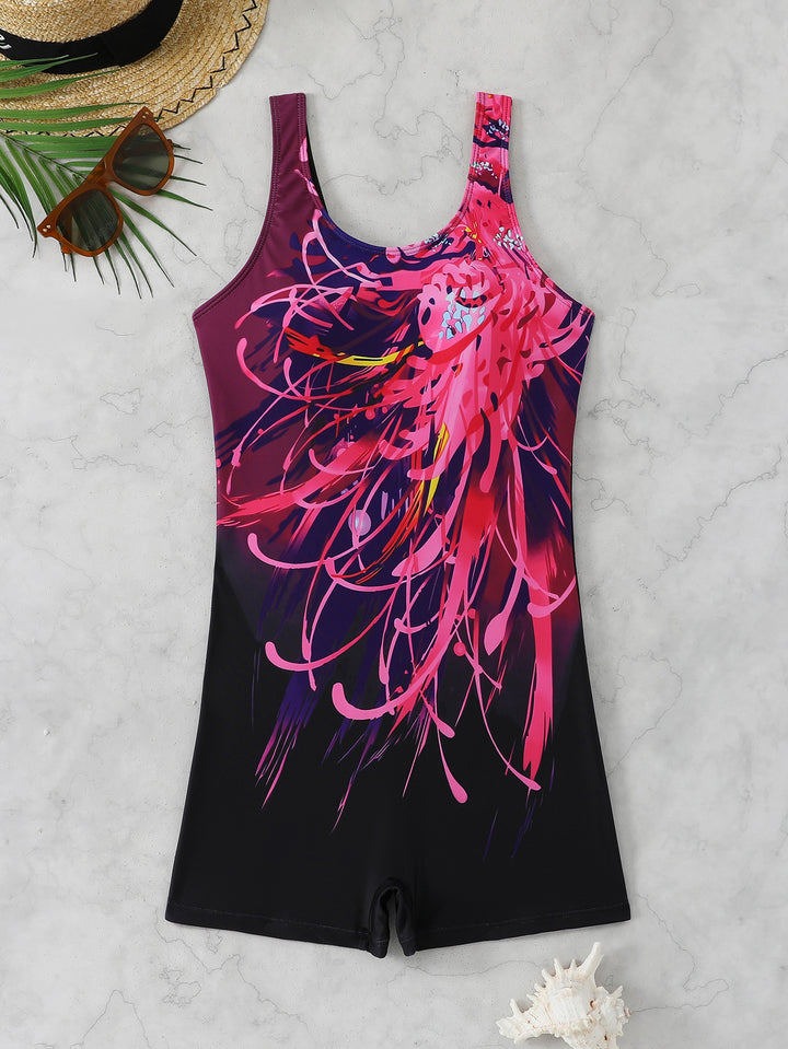 Damen Sportlicher Schwimmanzug Drune