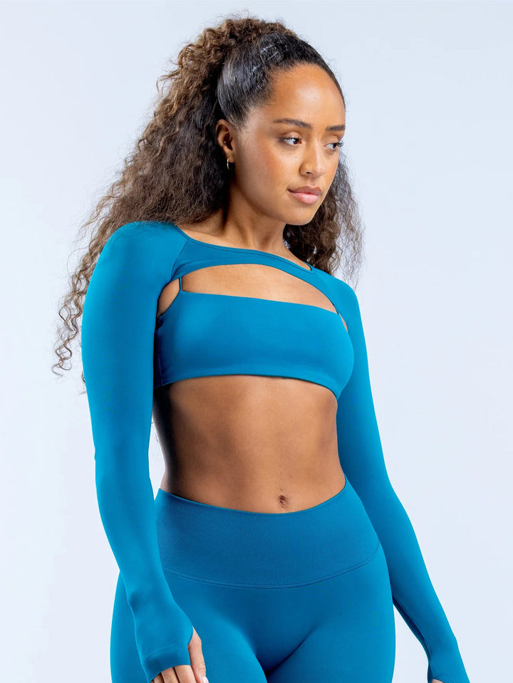 Damen Sportlicher Bikini-Oberteil mit schmalen Trägern Drune