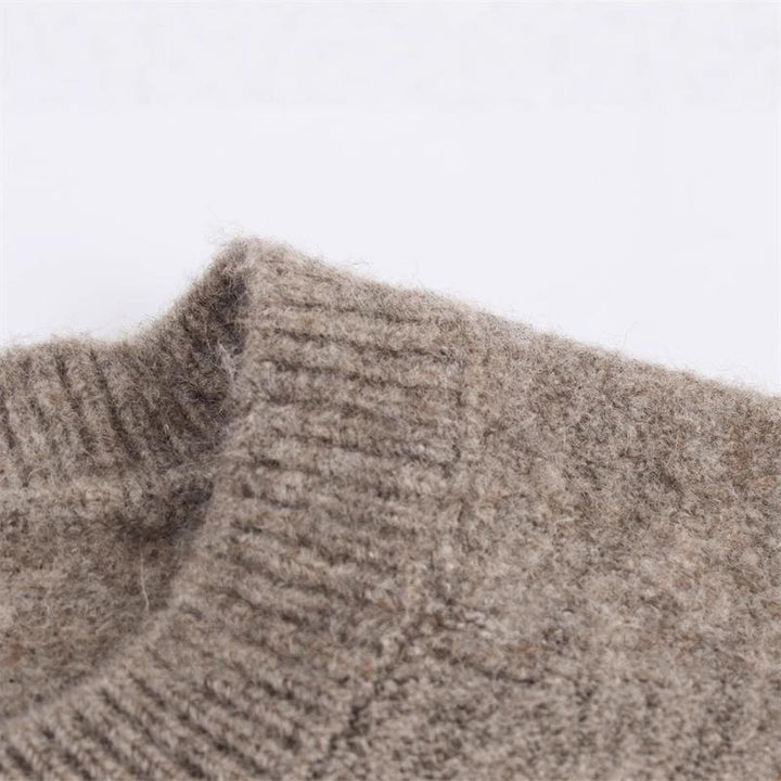 Damen kuschelige Strickjacke mit Knopfverschluss und Raglanärmeln Drune