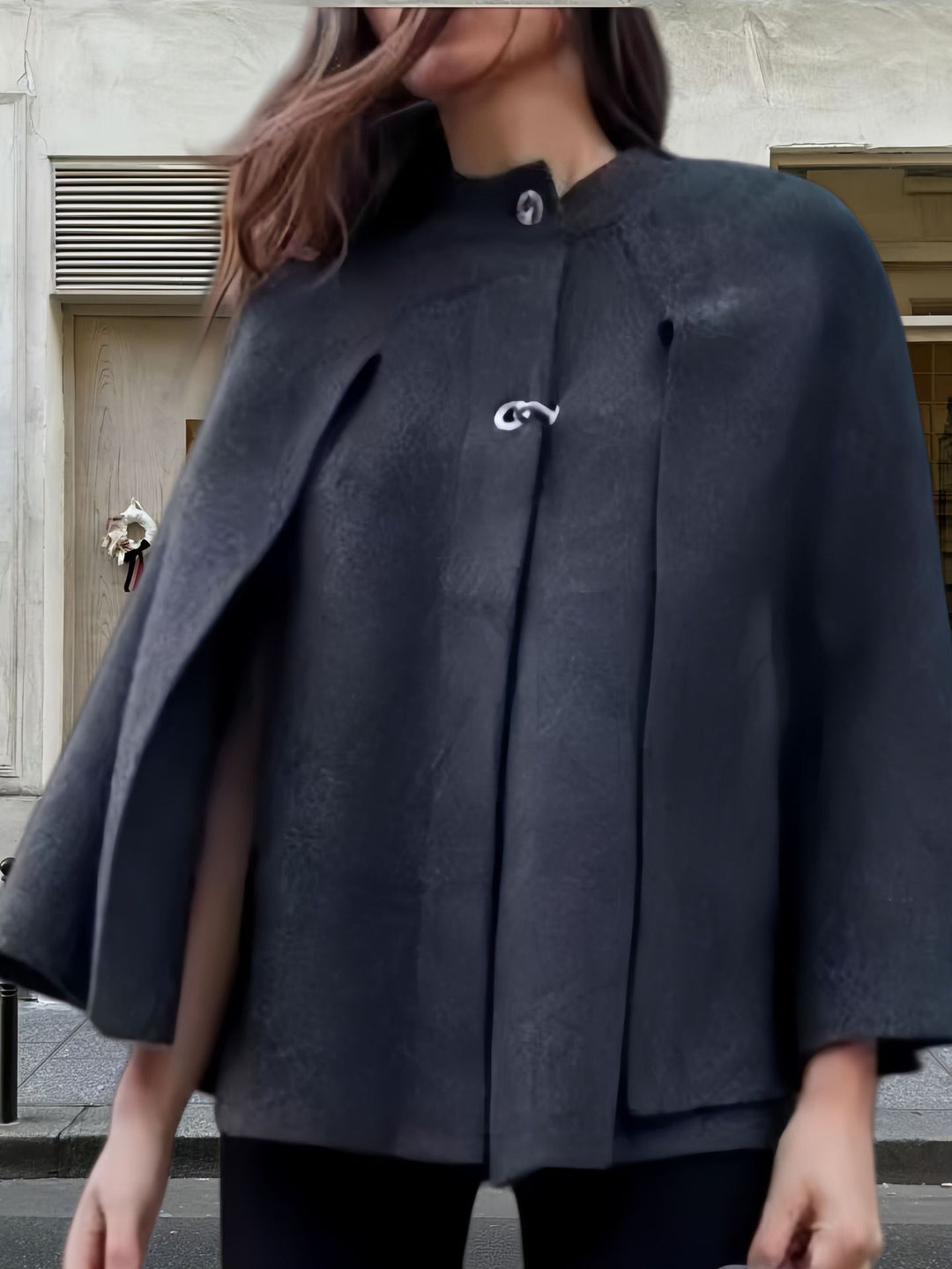 Damen elegante Kapuzenumhang Drune
